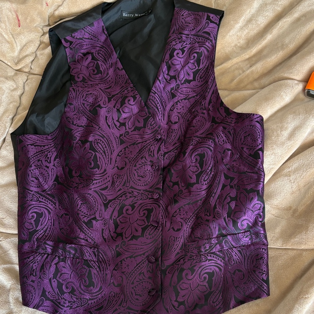 Purple Paisley Vest